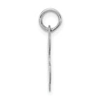 Sterling Silver Initial K Charm Rhodium-Plated Elegant Pendant by Sophia Jewelers