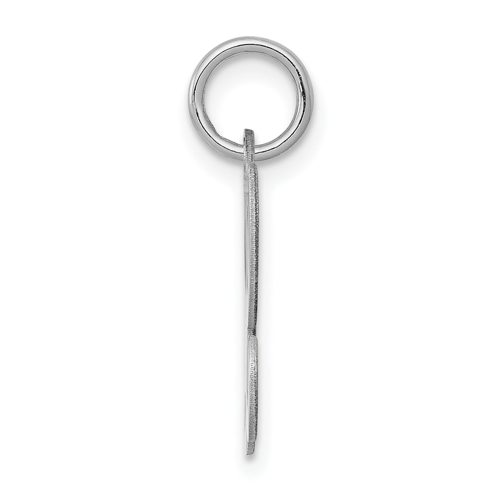 Sophia Jewelers Sterling Silver Initial L Charm with Rhodium Plating
