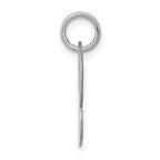 Sophia Jewelers Sterling Silver Initial L Charm with Rhodium Plating