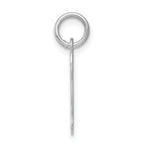 Sophia Jewelers 925 Sterling Silver Rhodium-Plated Letter N Charm: Elegant Themed Design