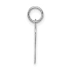 Sophia Jewelers Sterling Silver Initial P Charm Rhodium-Plated Elegance