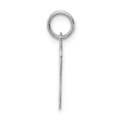 Sophia Jewelers Sterling Silver Initial P Charm Rhodium-Plated Elegance