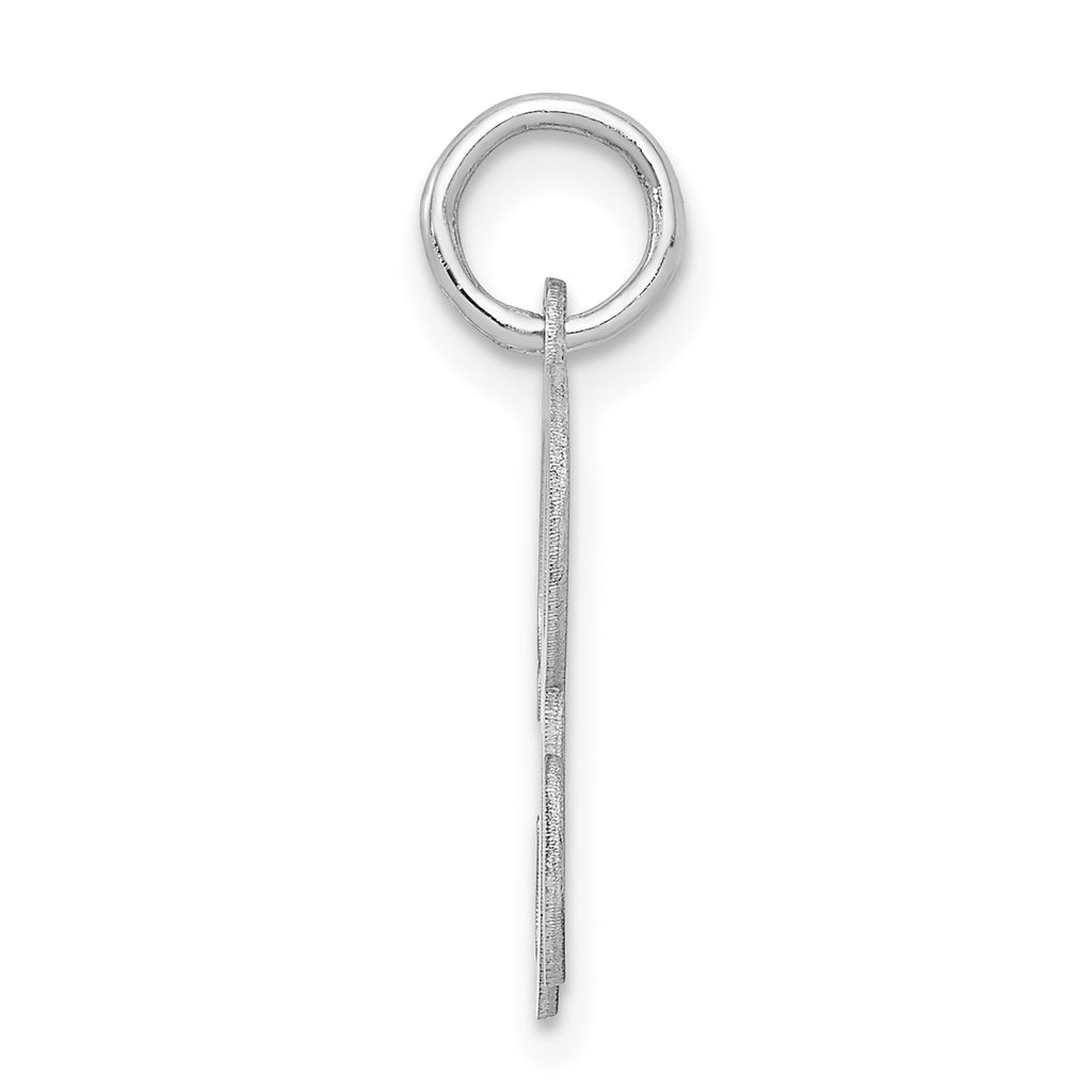 Sophia Jewelers Sterling Silver Initial R Charm with Rhodium Elegance