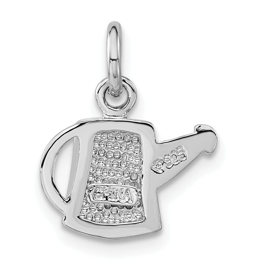 Sterling Silver 925 Dark Pink Jug Charm Elegant Pendant by Sophia Jewelers