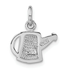 Sterling Silver 925 Dark Pink Jug Charm Elegant Pendant by Sophia Jewelers