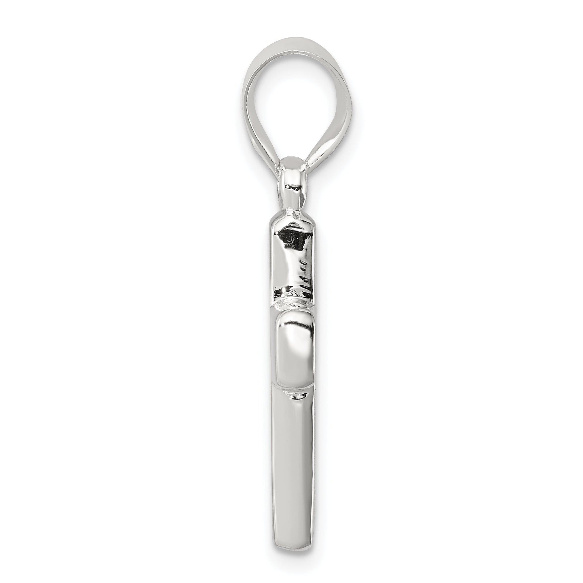 Sophia Jewelers 925 Sterling Silver Polished Cross Pendant Elegant Design