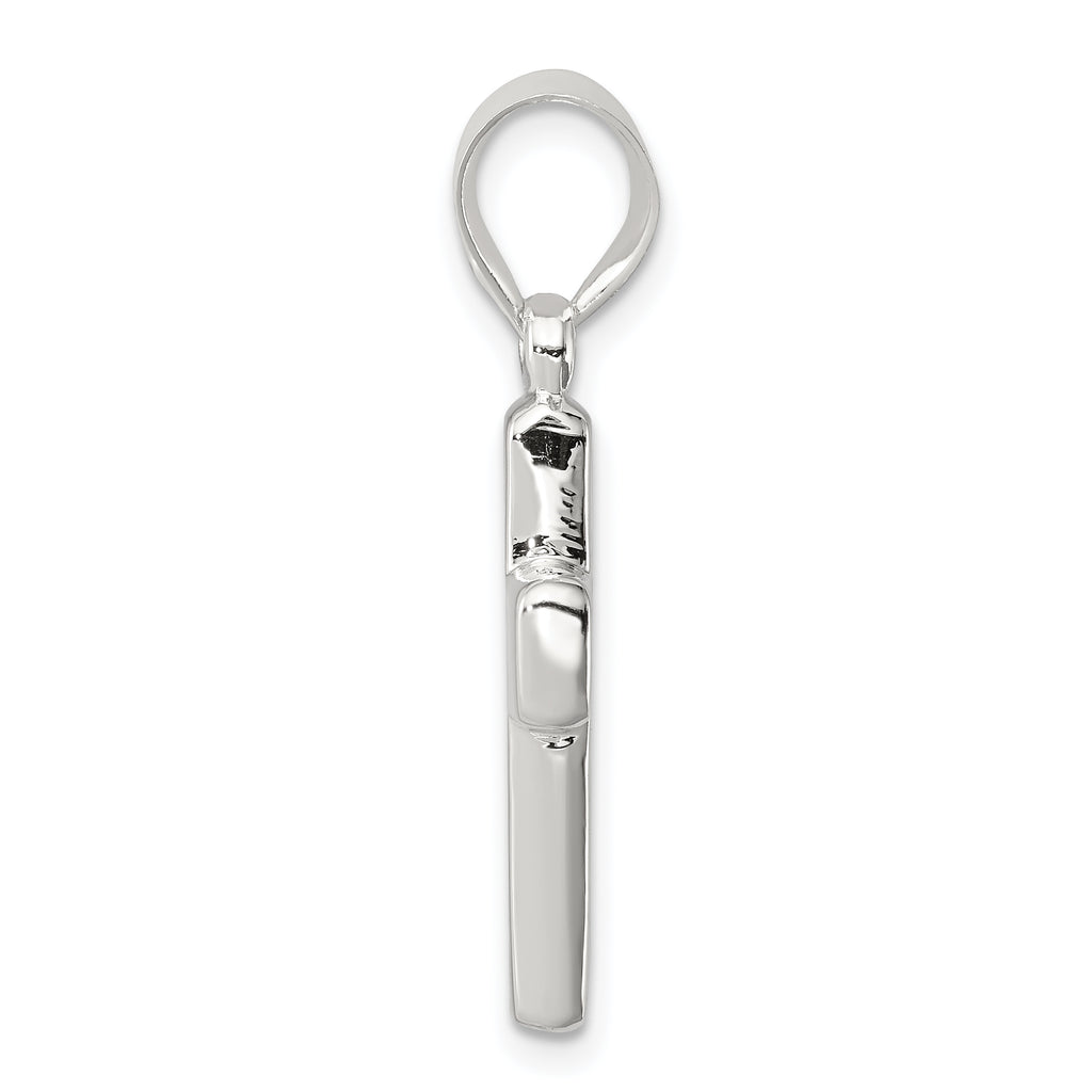 Sophia Jewelers 925 Sterling Silver Polished Cross Pendant Elegant Design