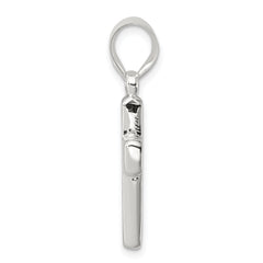 Sophia Jewelers 925 Sterling Silver Polished Cross Pendant Elegant Design
