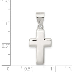 Sophia Jewelers 925 Sterling Silver Polished Cross Pendant Elegant Design