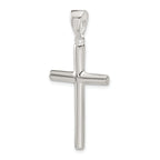 Sophia Jewelers Polished 925 Sterling Silver Cross Pendant Elegant Solid Design