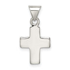 Sterling Silver 925 Cross Pendant with Polished Anti-Tarnish Finish