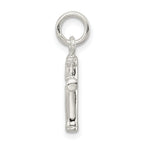 Sterling Silver 925 Reversible Cross Pendant Polished Solid 3D Design