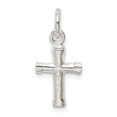 Sterling Silver 925 Reversible Cross Pendant Polished Solid 3D Design