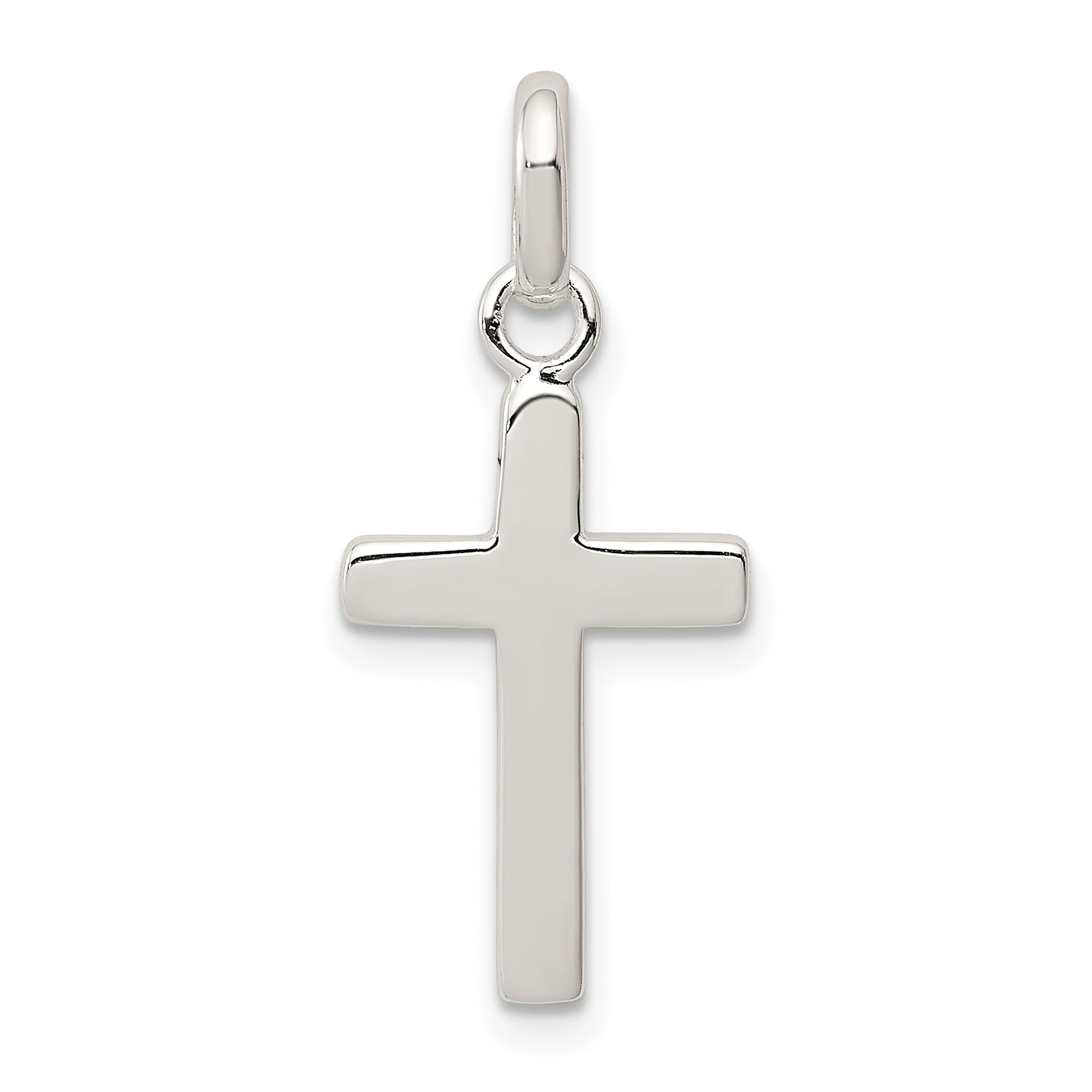 Sterling Silver Polished Cross Charm Main image