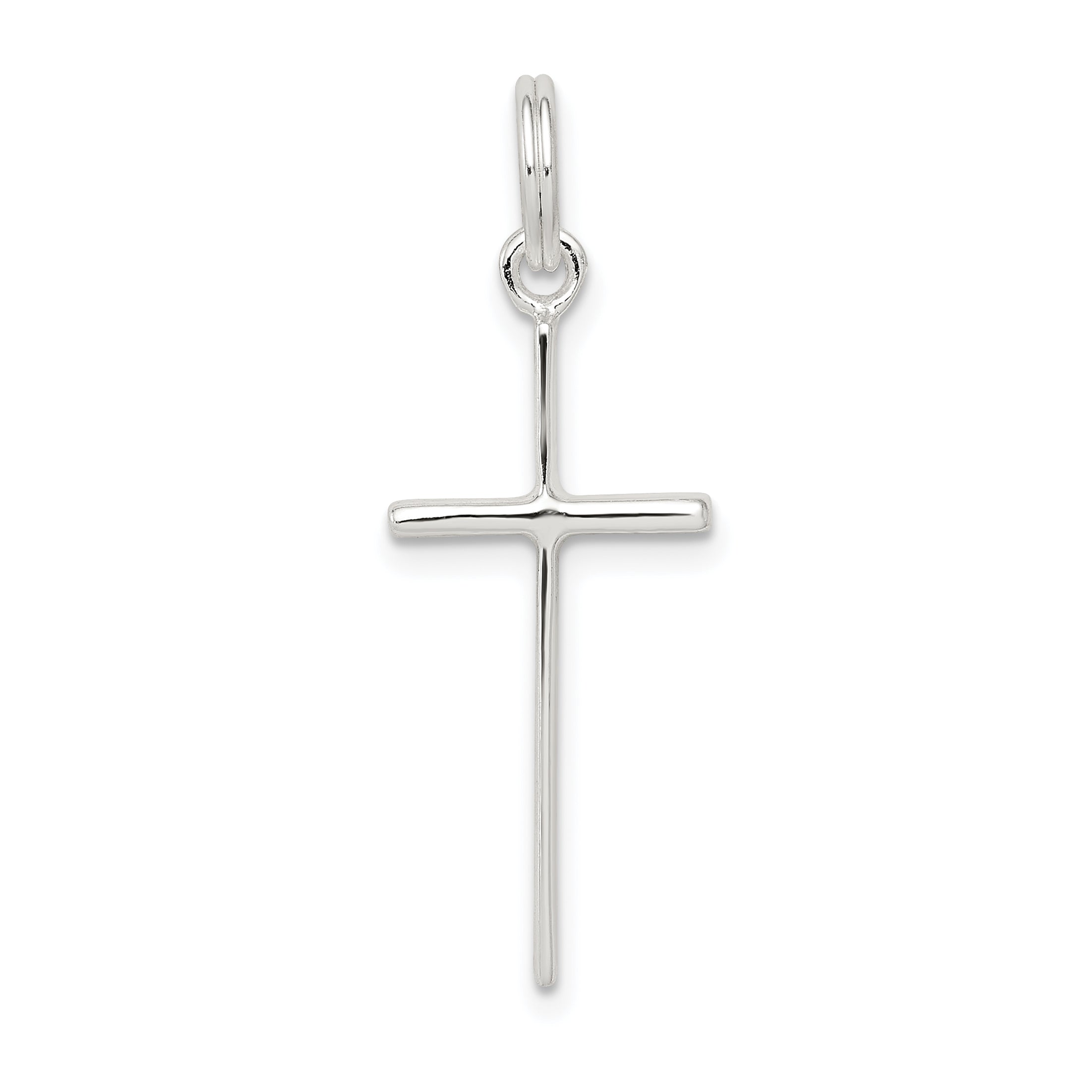 Sterling Silver Rhodium-plated Latin Cross Charm Main image