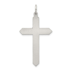 Sterling Silver 925 Antiqued October Birthstone Cross Pendant