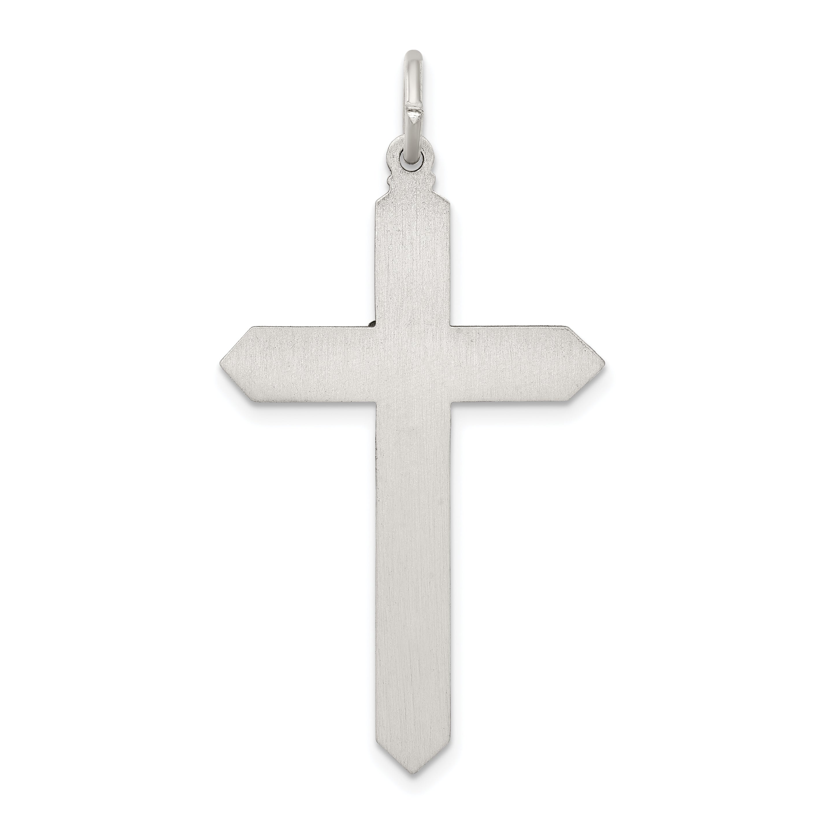 Sterling Silver 925 Antiqued Birthstone Cross Pendant for November