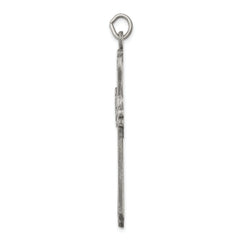 Sophia Jewelers 925 Polished Sterling Silver Antique Cross Pendant