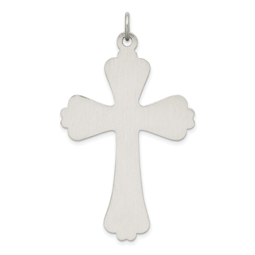 Sophia Jewelers 925 Polished Sterling Silver Antique Cross Pendant