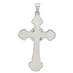Sophia Jewelers Sterling Silver 925 Polished Antiqued Cross Pendant
