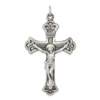 Sterling Silver Antiqued INRI Crucifix Pendant