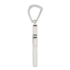 Sophia Jewelers Sterling Silver CZ Cross Pendant with Polished Rhodium Finish