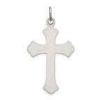 Sterling Silver 925 Antiqued Cross Pendant with Polished Finish