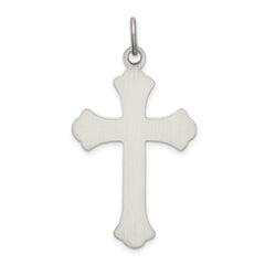 Sterling Silver 925 Antiqued Cross Pendant with Polished Finish