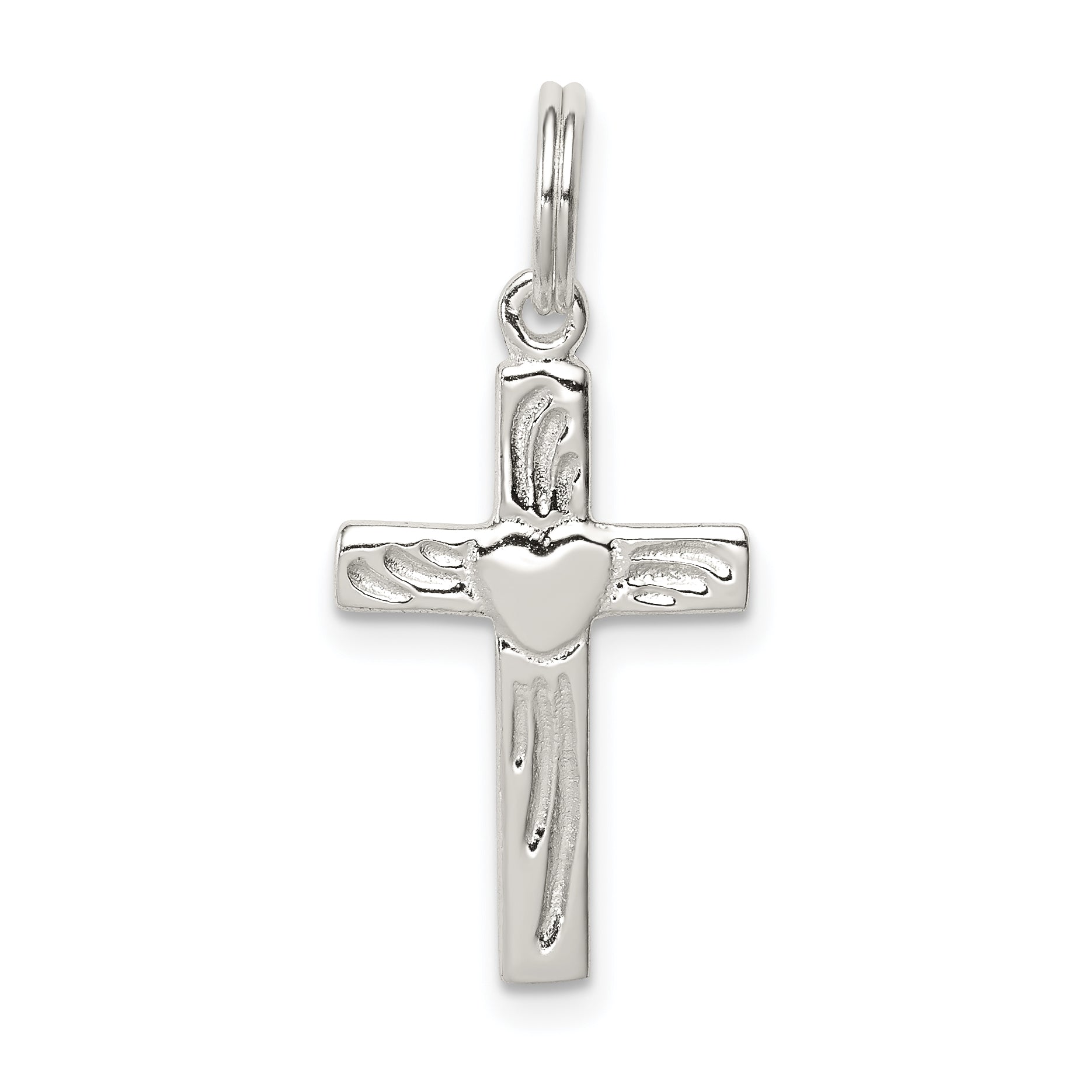 Sterling Silver Rhodium-plated Latin Cross Charm Main image