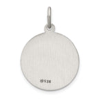 Sterling Silver 925 St. Christopher Medal Engravable Vintage Charm