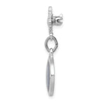 Sophia Jewelers Sterling Silver Miraculous Medal Pin with Enamel and Rhodium Finish