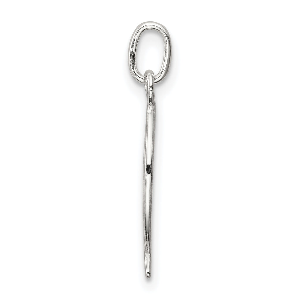 Sterling Silver 925 Ichthus Fish Cross Charm with Polished Anti-Tarnish Finish