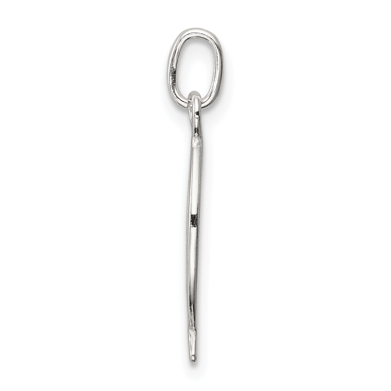 Sterling Silver 925 Ichthus Fish Cross Charm with Polished Anti-Tarnish Finish