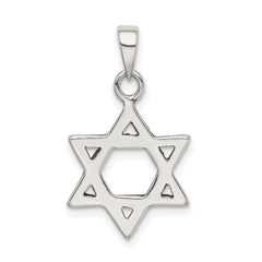 Sterling Silver Antiqued Star of David Charm