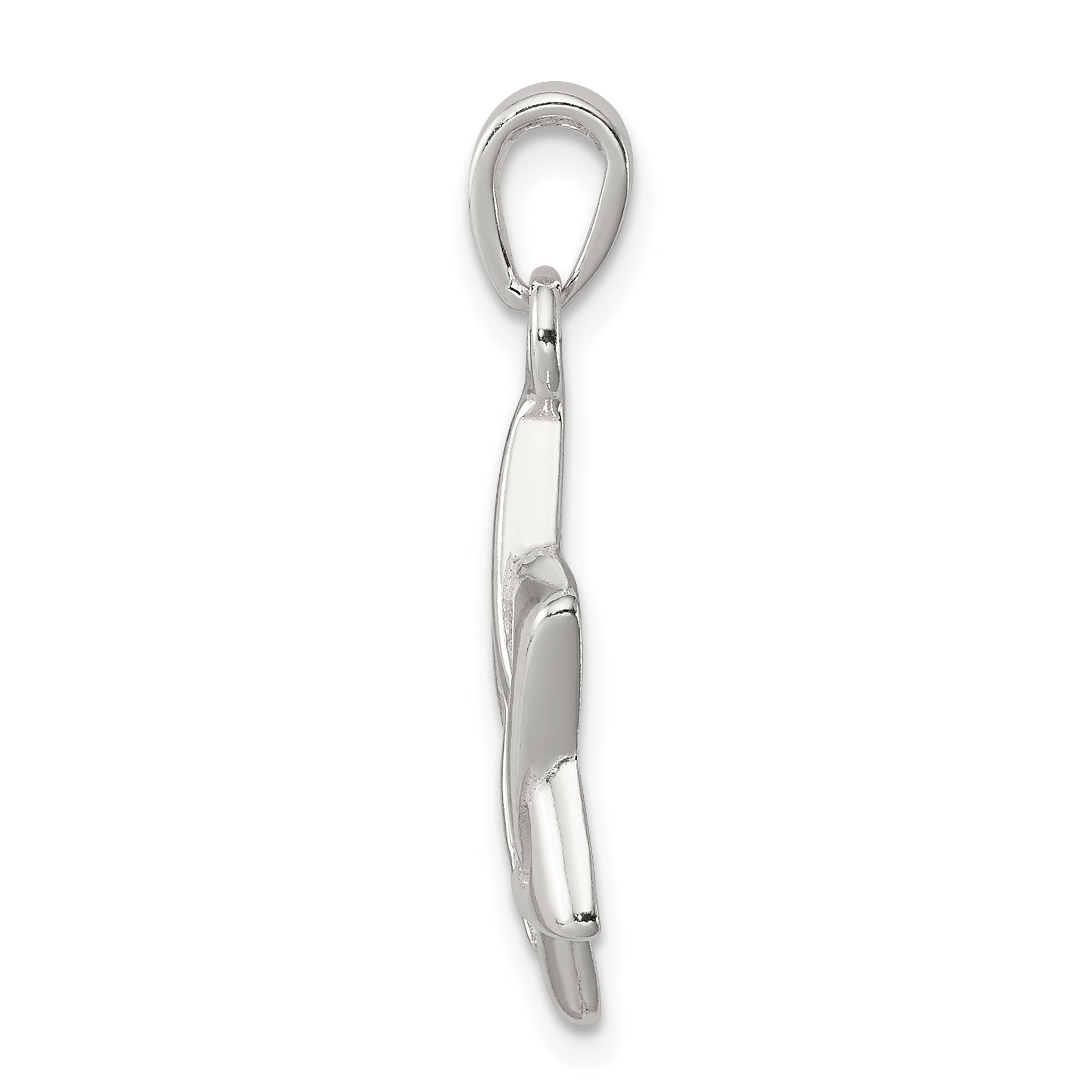 Sterling Silver Polished Star of David Pendant with Anti-Tarnish Finish Secondary image