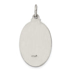 Sterling Silver 925 Saint Anthony Medal Antiqued Charm by Sophia Jewelers
