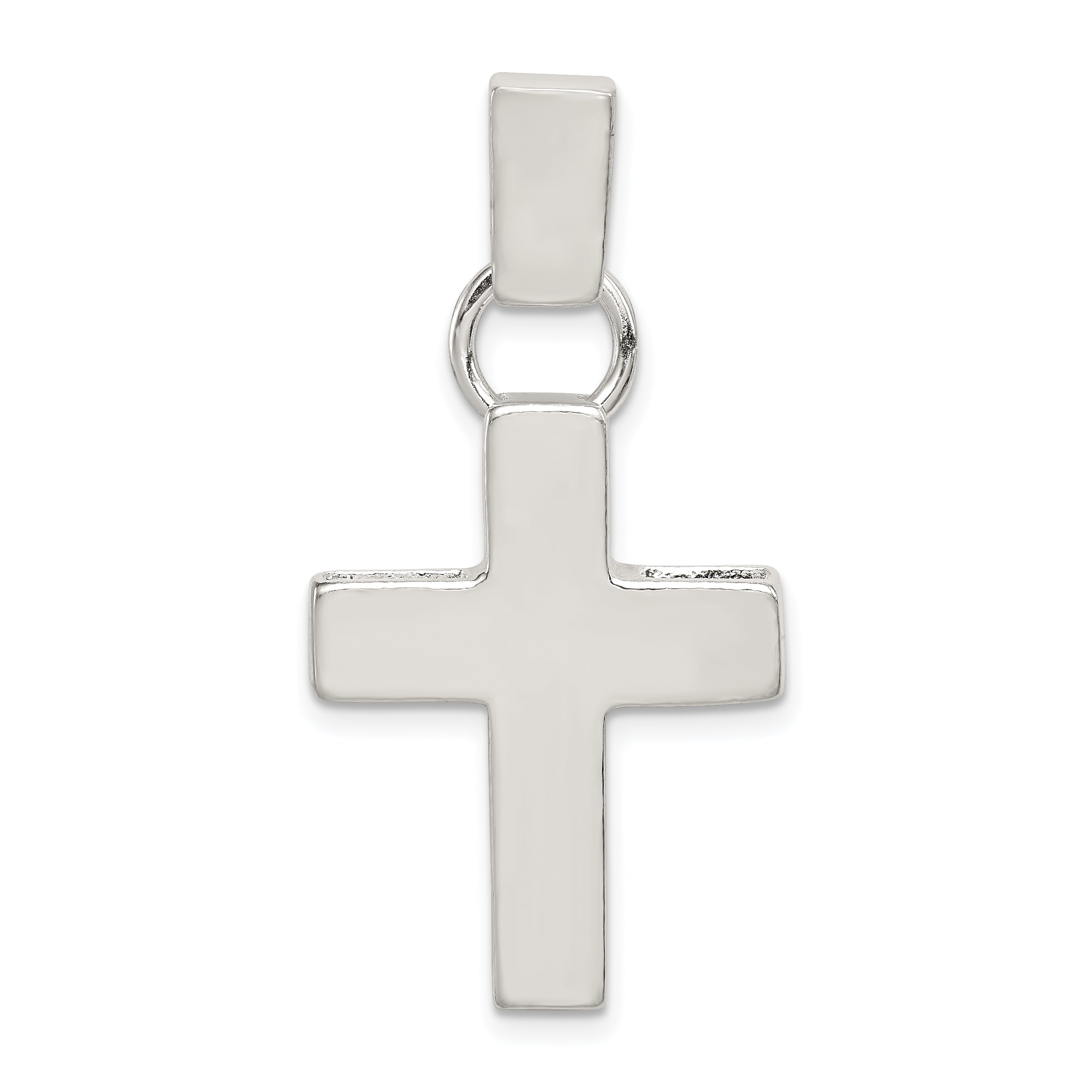 Sterling Silver Hammered Latin Cross Pendant Main image