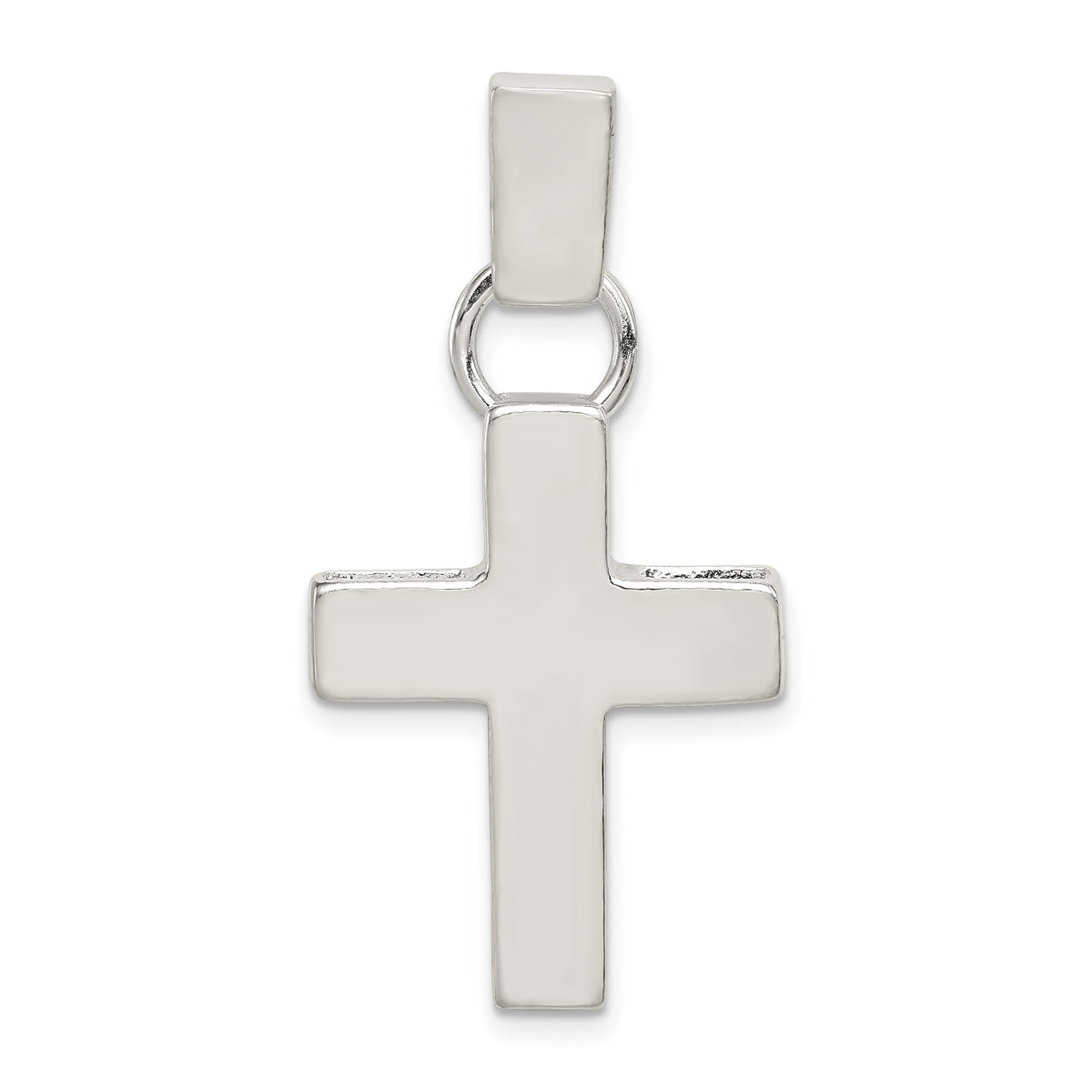 Sterling Silver Hammered Latin Cross Pendant