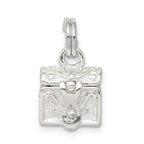 Sterling Silver 925 Cross Prayer Box Charm Classic Elegance