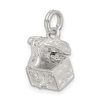 Sterling Silver 925 Cross Prayer Box Charm Classic Elegance