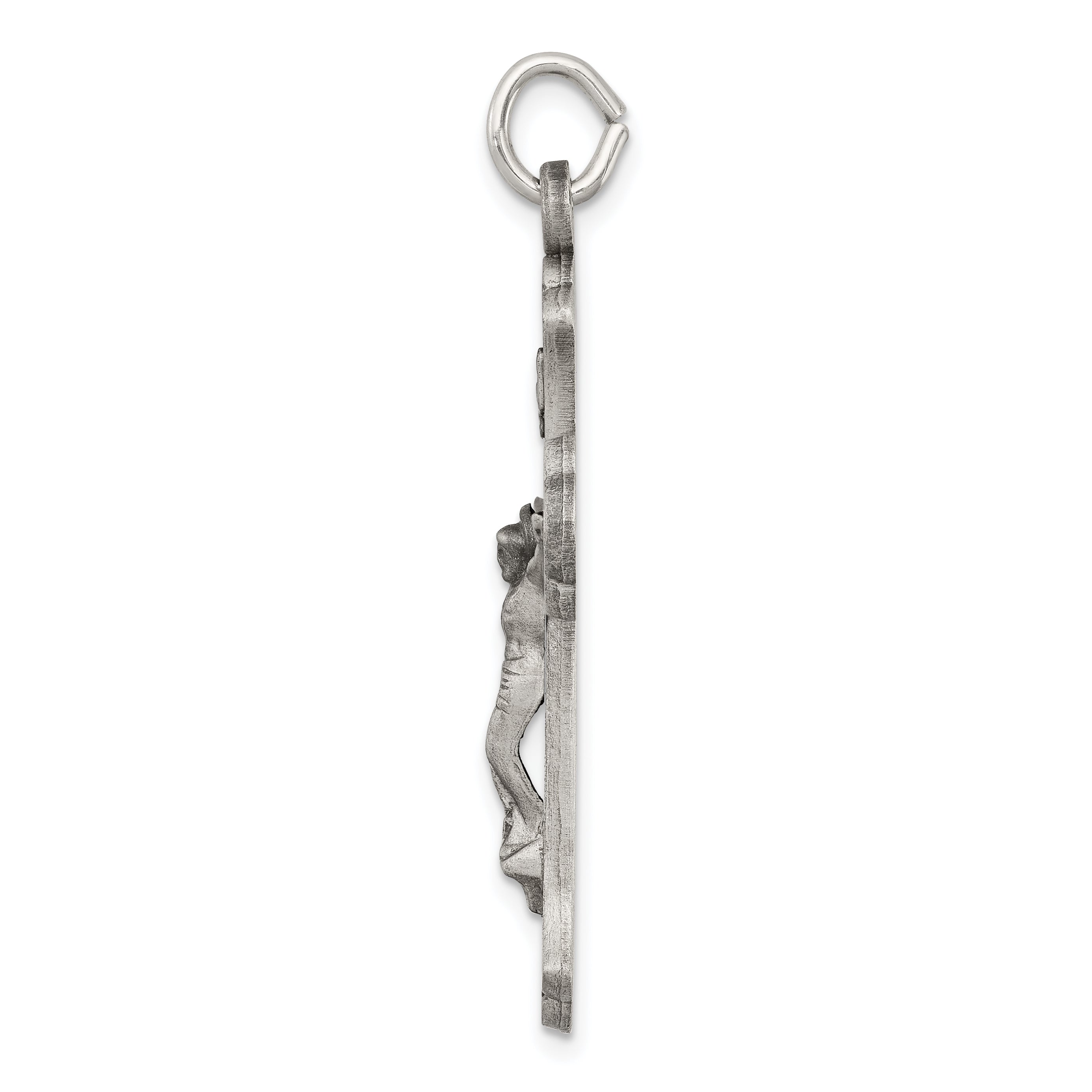 Sophia Jewelers Sterling Silver 925 Antiqued INRI Crucifix Pendant Secondary image