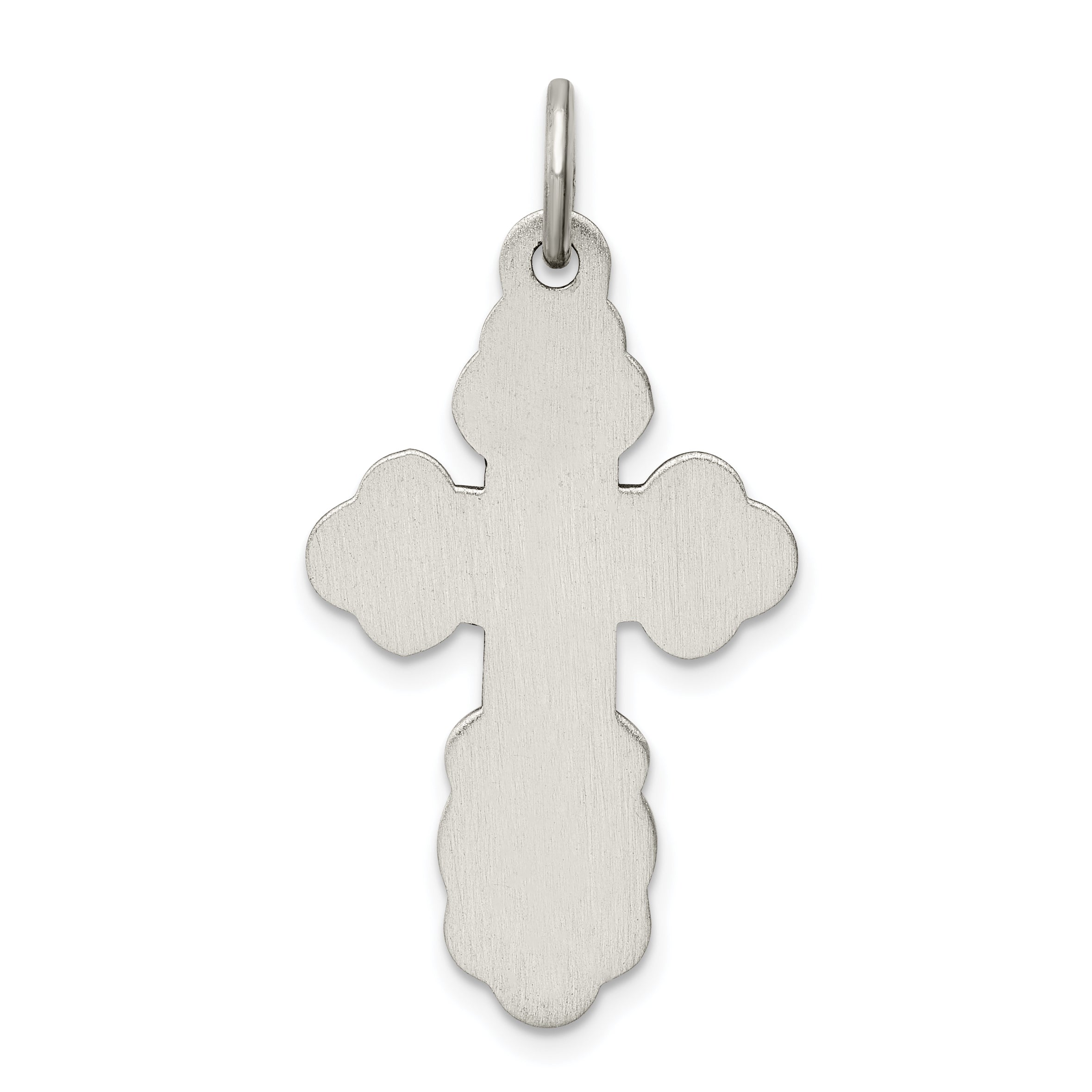 Sophia Jewelers 925 Sterling Silver Orthodox Cross Charm with Polished Finish