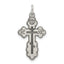 Sterling Silver Antiqued Eastern Orthodox Cross Charm