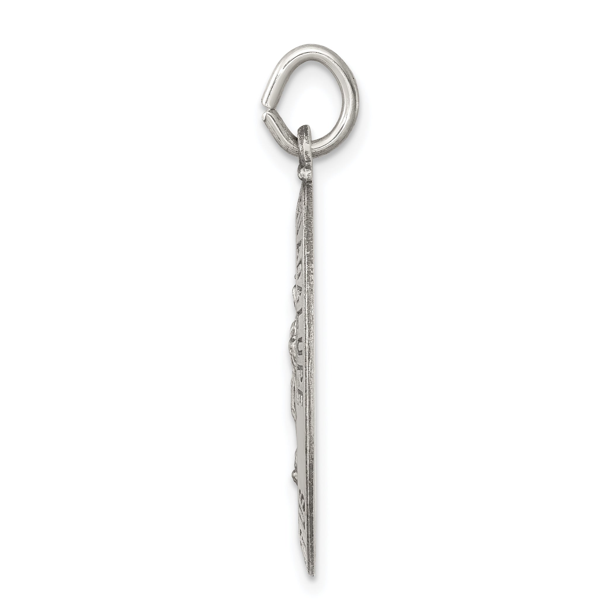 Sterling Silver 925 Antiqued Our Lady of Guadalupe Pendant Vintage Inspired Secondary image