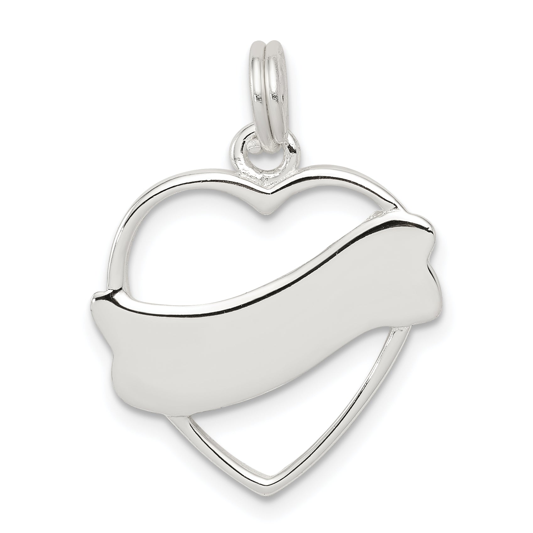 Sterling Silver Heart Charm Main image