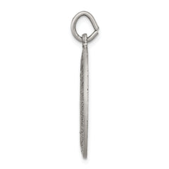 Sterling Silver 925 Antiqued Miraculous Medal Pendant Vintage Charm