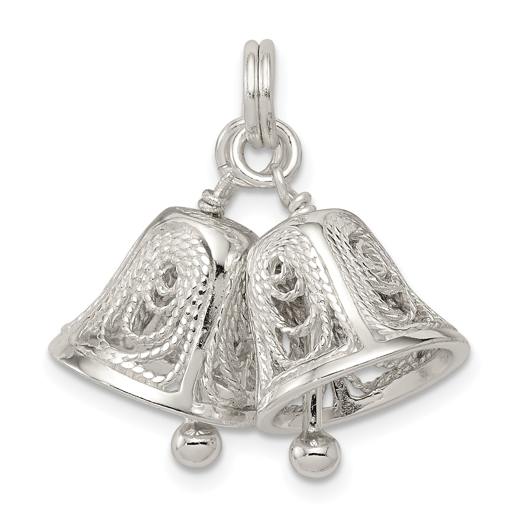 Sterling Silver Bells Charm Main image