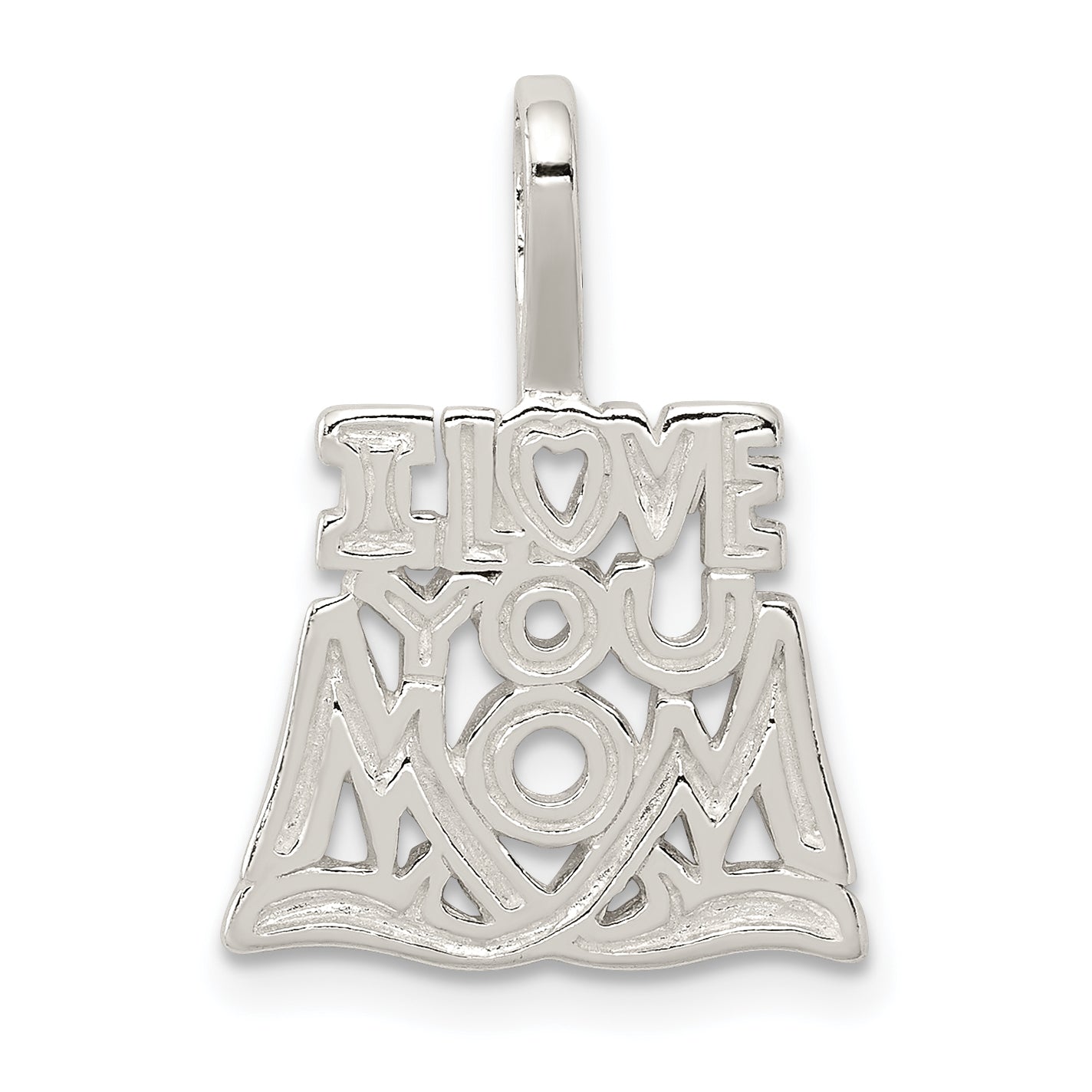 Sterling Silver I Love You Mom Pendant Main image