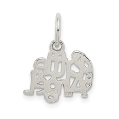 Sterling Silver 925 Angel Charm with Polished Anti-Tarnish Finish