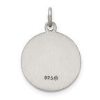 Sterling Silver 925 Engravable Antiqued St. Christopher Pendant by Sophia Jewelers